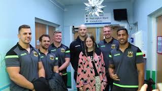 Saints visit Northampton Hospital