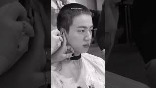 jin getting the military haircut