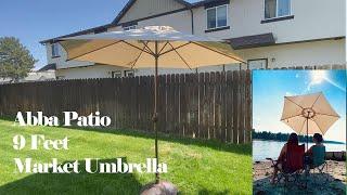 Install Abba Patio 9 Feet Market Umbrella