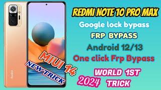 Redmi Note 10 Pro/Max FRP Bypass MIUI 14 Update | Google Account Bypass | All Redmi Phone working