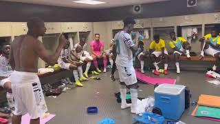 ROAD TO PLAYOFF: ANDRE AYEW TEAM TALK IN THE DRESSING ROOM AFTER THE 1-1 DRAW WITH ETHIOPIA