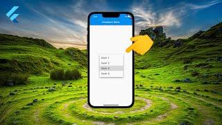 فلاتر على الماشي -  القائمة المنسدلة : Flutter to go - Dropdown Menu