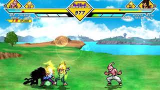 Dragon Ball JUS Edition 2 [ Majin Buu , Gohan Futuro  VS  Vegeta SSJ Blue , Vegeta Majin SSJ2 ]