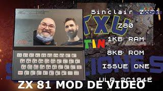 ZX81 Manuel Cuenca MMCHIP colabora con Tintxu, mod de video ZX 81