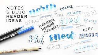 title lettering ideas  with step by step tutorials