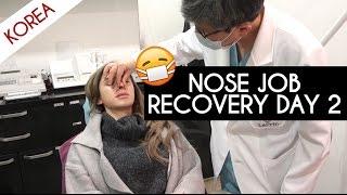 NOSE JOB PLASTIC SURGERY IN KOREA VLOG DAY 2