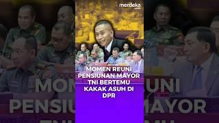 Momen Mayor TNI Sambut Hangat Kakak Asuh, Depan Menhan-Panglima TNI #merdekadotcom