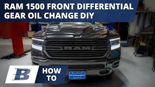 Ram 1500 Front Differential Fluid Gear Oil Change DIY (2012-2024)