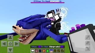 NEW Shin Sonic vs TITAN TV MAN Mod ADDON UPDATE in MINECRAFT PE