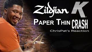 Zildjian K Paper Thin Crashes - ChrisPat's First Impression | myCymbal Behind the Scenes
