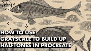 How to Use Greyscale to Build Up Halftones in Procreate