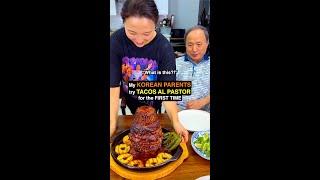 KOREAN PARENTS TRY TACOS AL PASTOR for the First Time