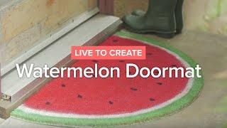 DIY Watermelon Doormat