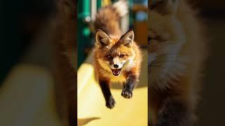  Animal Fantasy: FOX slides Funny World  MucMaw  #cute #animal #fox #shorts