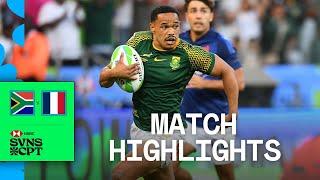 South Africa WIN in Cape Town! | South Africa v France | HSBC SVNS Cape Town 2024 | Men's Highlights