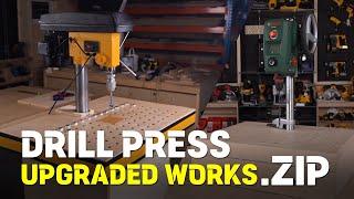 Drill Press Upgrade Work Collection / DIY / Compilation