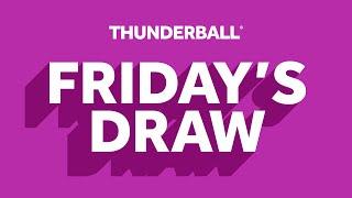 The National Lottery Thunderball draw results from Friday 22 November 2024