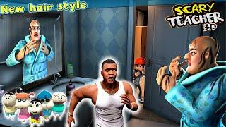 Franklin and Shinchan and his Friends Fight With Scary Teacher 3D For Save Avengers in GTA V (Hindi)