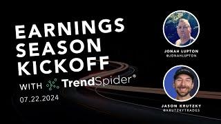 Earnings Season Kickoff / Webcast with TrendSpider (Episode 1)