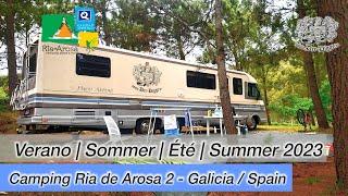 Der Sommer auf dem Camping Ria de Arosa in Galicien