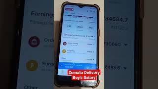 Zomato Delivery Boy's Salary