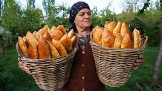 Homemade Beef and Potato Stuffed Breads | Village Style Recipe