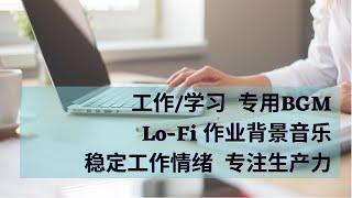 Daily BGM 日常 工作/作业/学习/阅读【Lo-Fi 稳定工作情绪 Calm Lo-Fi for Work/Study】专注生产力｜纯音乐 | 轻音乐 | 能量调整 | 强大频率 | 疗愈平静