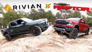 Ford Ranger Raptor vs. Rivian R1T vs. Razor Rocks: Which One's BETTER Off-Road?