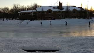 Winter Skatting at Lafontaine park, Montreal - Quebec