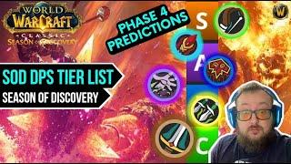 DPS Prediction Tier List Phase 4 | Season of Discovery