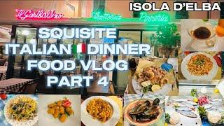 ISOLA D’ELBA TUSCANY, ITALYSQUISITE ITALIAN DINNERFOOD VLOG PART 4 #italia #summertravel2023