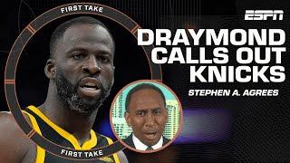 Draymond Green throws shade at Knicks  Stephen A. agrees  | First Take