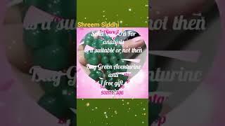 Send Ur DOB For analysis Green Aventurine is it suitable or not..........!!!! OFFER BY SHREEM SIDDHI