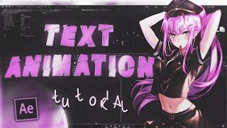 Advanced *Text Animation* Inspired By Visper/Jow | After Effects Advanced AMV Tutorial