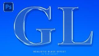 Realistic Glass Effect | Glass Text Effect | Transparent Effect | Adobe Photoshop