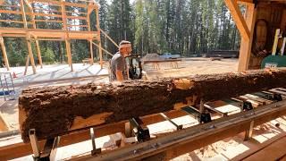 BACK On The SAWMILL - Milling More TIMBERS For Our BARNDOMINIUM Build On Our Woodland Mills Sawmill