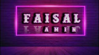 FAISAL AMIN LOGO ANIMATION