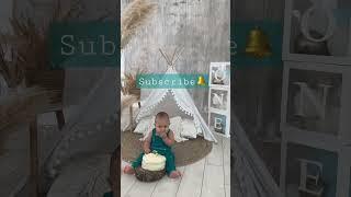 Cute baby Lucas #cakesmash Pre Birthday Photoshoot #viral #shorts #trending