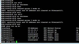 Cisco ASA - Port Channel Configuration