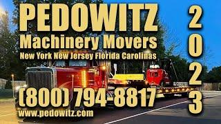 Pedowitz Machinery Movers NYC Trucking Rigging FL NJ CT Carolinas Heavy Equipment Crane Service 2023