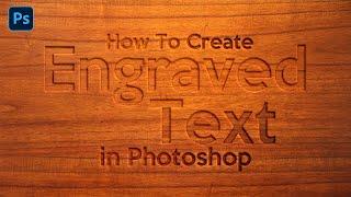 How to Create Engraved Text Effect in Photoshop