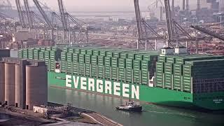 First arrival Ever Ace at Port of Rotterdam | #PortOfRotterdam