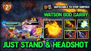 JUST STAND & HEADSHOTS CARRY by WatsonGOD Sniper Mjollnir + MKB Build 100% Free Hit 7.37e DOTA 2