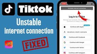 Fixed: TikTok Unstable Internet Connection on iPhone | TikTok Login Problem in iPhone