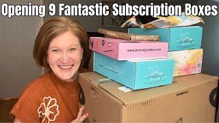 Opening 9 Fantastic Subscription Boxes You Will LOVE!