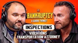 Violation and inspection for the trucking company. Transportation Attorney