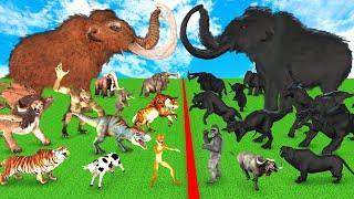 Prehistoric Mammals VS Shadow Itself Mammals Size Animal Epic Battle Animal Revolt Battle Simulator