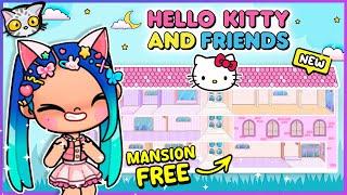  I Build a FREE SANRIO MANSION for Hello Kitty, Kuromi, My Melody & Cinnamoroll! | PART 1
