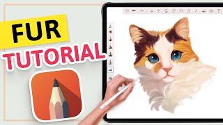 I Made Realistic Fur in Autodesk Sketchbook! – 5 Min Autodesk Sketchbook Tutorial