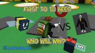 Who Can Get 10 BEES First? (NO CODES) - Bee Swarm Simulator Race